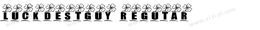 luckiestguy regutar字体转换